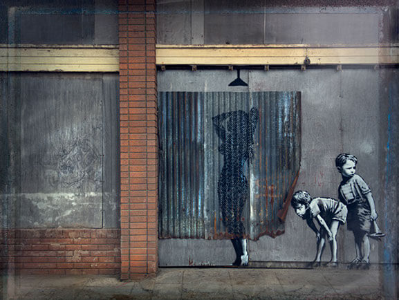Banksy´s Shower Curtain