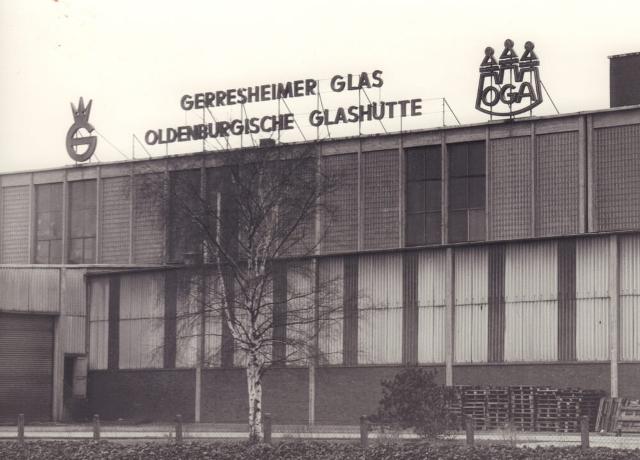 Ansicht der Glashütte von der Stedingerstraße um 1980. Foto: Kurt Oesterling