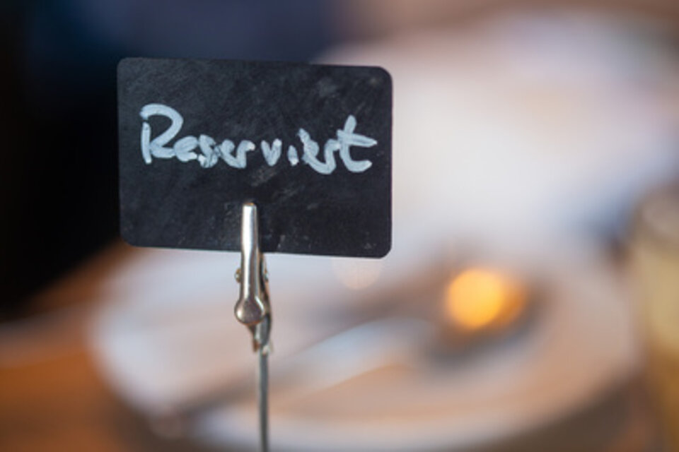 Reserviert-Schild