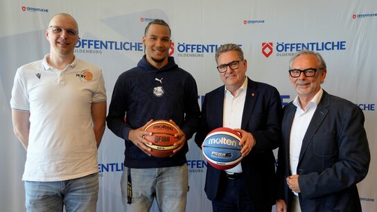 Pressekonferenz zum Nachwuchsförderpreis Basketball.