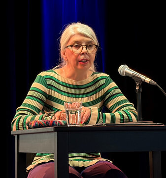Marica Bodrožić auf der Bühne beim Literarischen Landgang