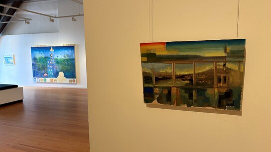 Ausstellungsansicht der Werkschau von Julian Landt