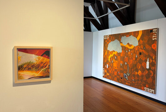 Ausstellungsansicht der Werkschau von Julian Landt