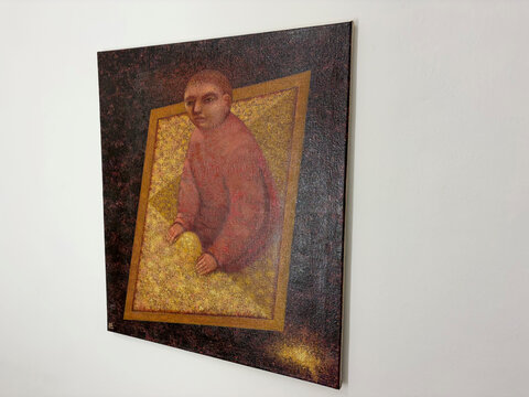 Ausstellungsansicht von "Die Fütterung der Fische"