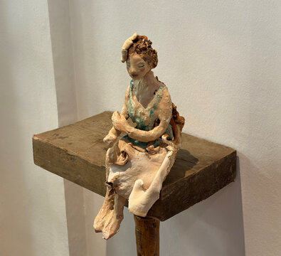 Ausstellungsansicht von "Die Fütterung der Fische"