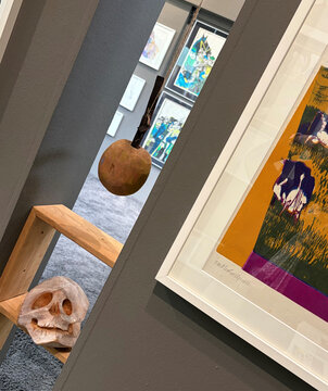 Ausstellungsansicht Paul Lankes in der Kleine Steinfelder Galerie