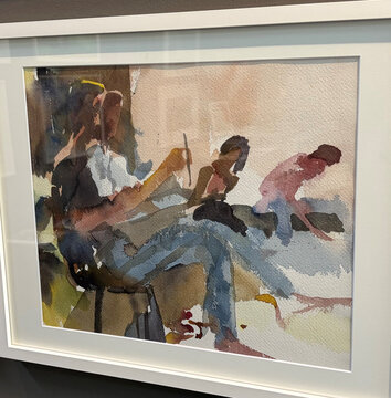 Ausstellungsansicht Paul Lankes in der Kleine Steinfelder Galerie